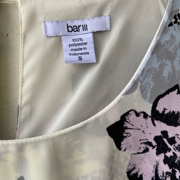 🛑SOLD BAR III Watercolor Floral Layered Shift Dress - Picture 8 of 10